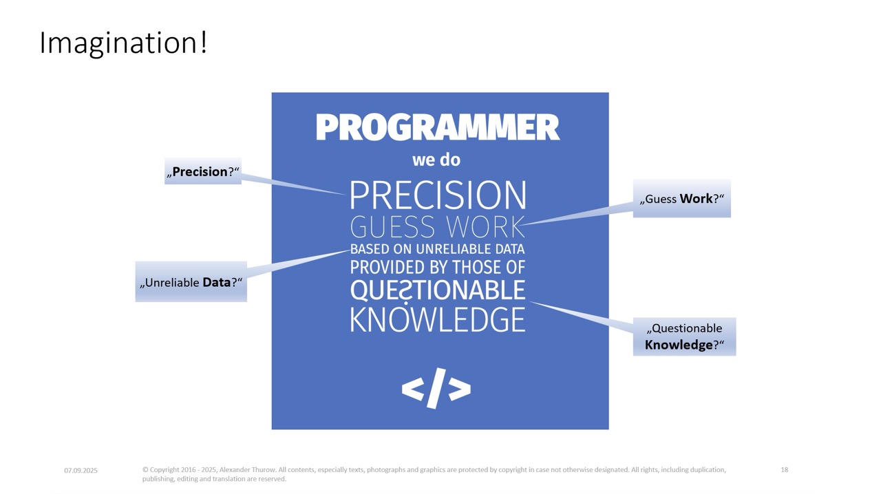 „Thoughts“ talks in 2025 – On (Modern?) Software Development